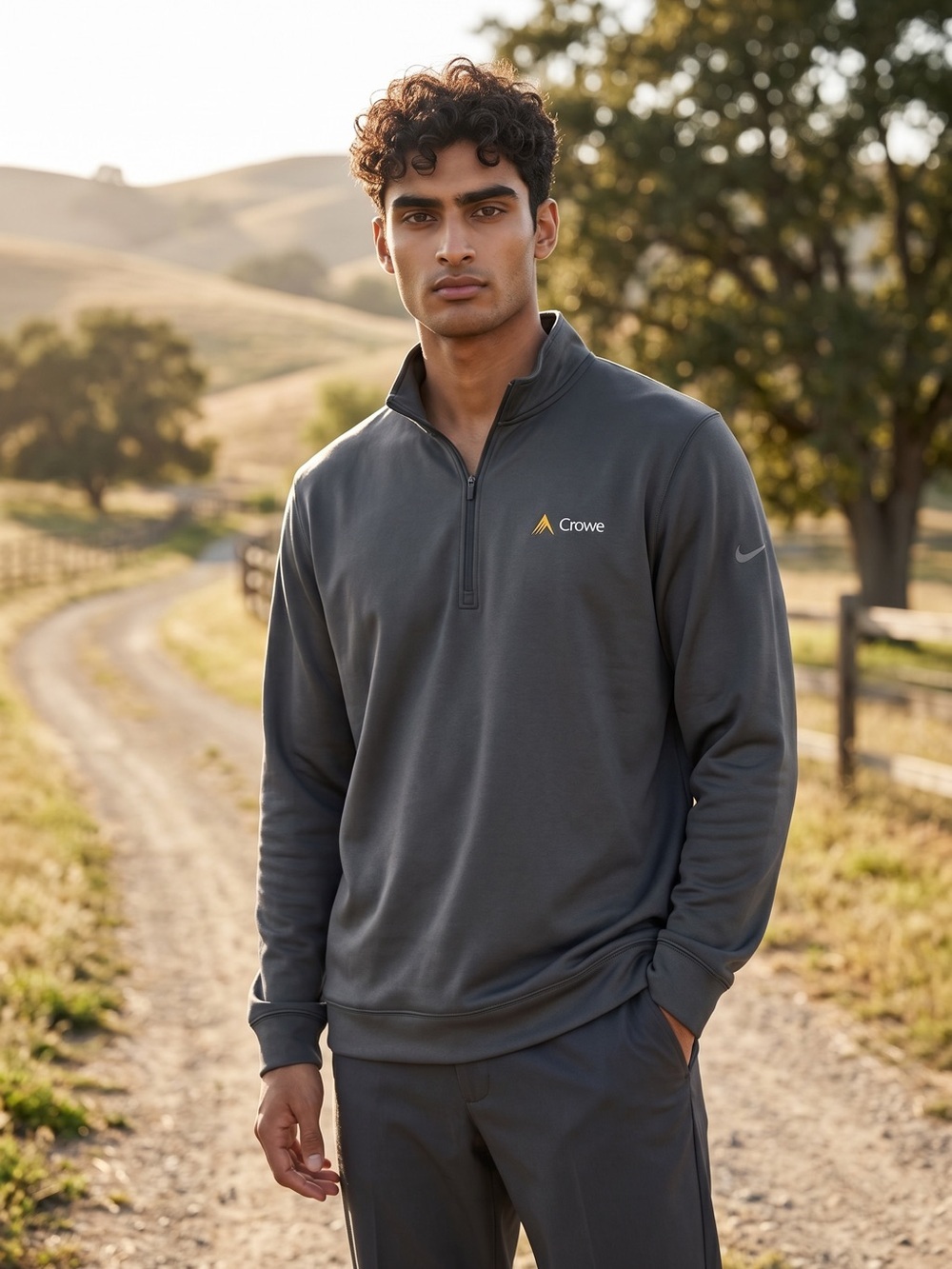 Nike Golf Black Quarter Zip Performance Pullover Sweatshirt Size 2XL